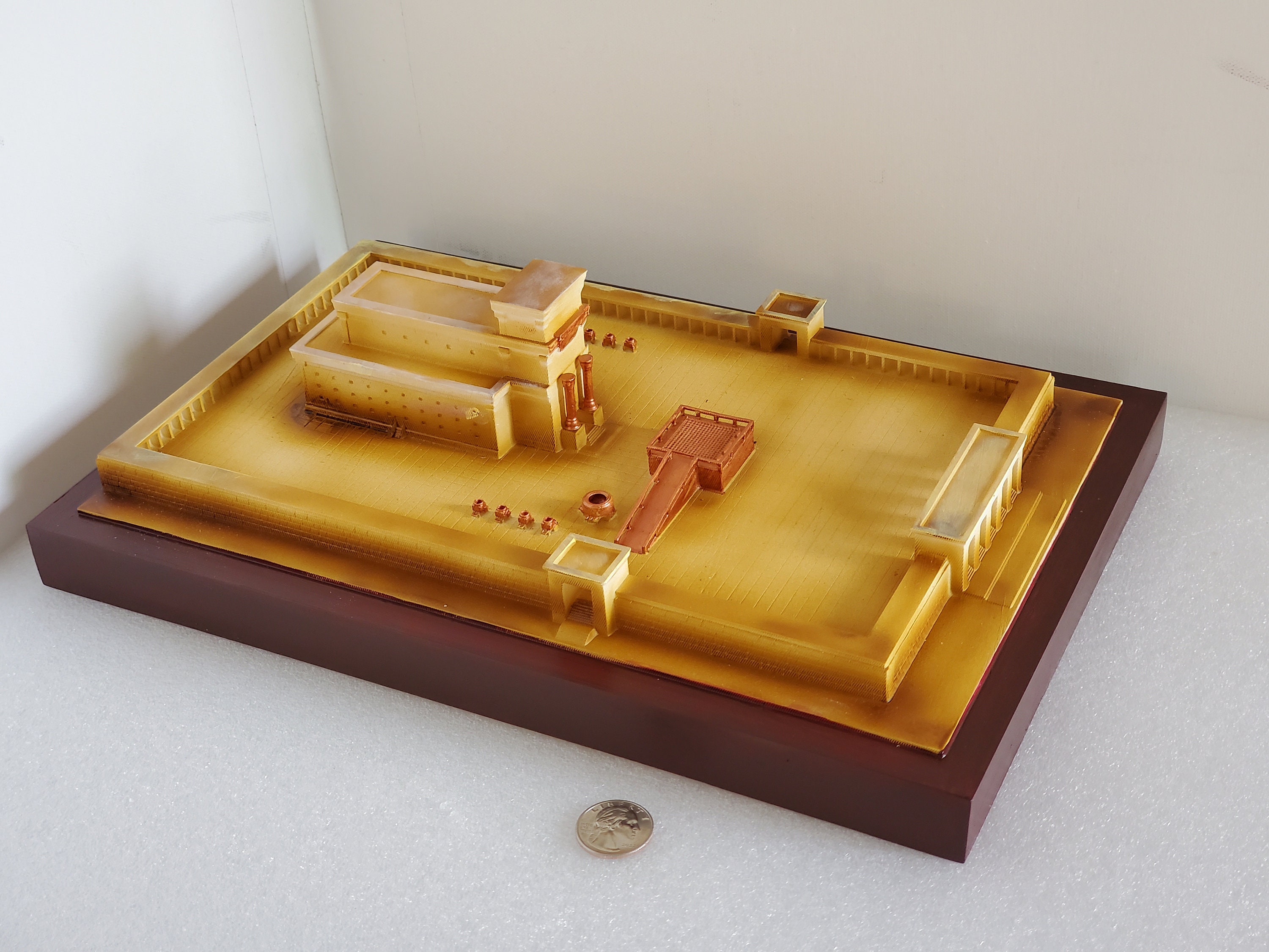 Model of Solomon's Temple 13 15/8" x 9 1/8"