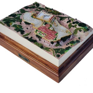 Model of Jerusalem During Jesus Times on wooden base-15 inches