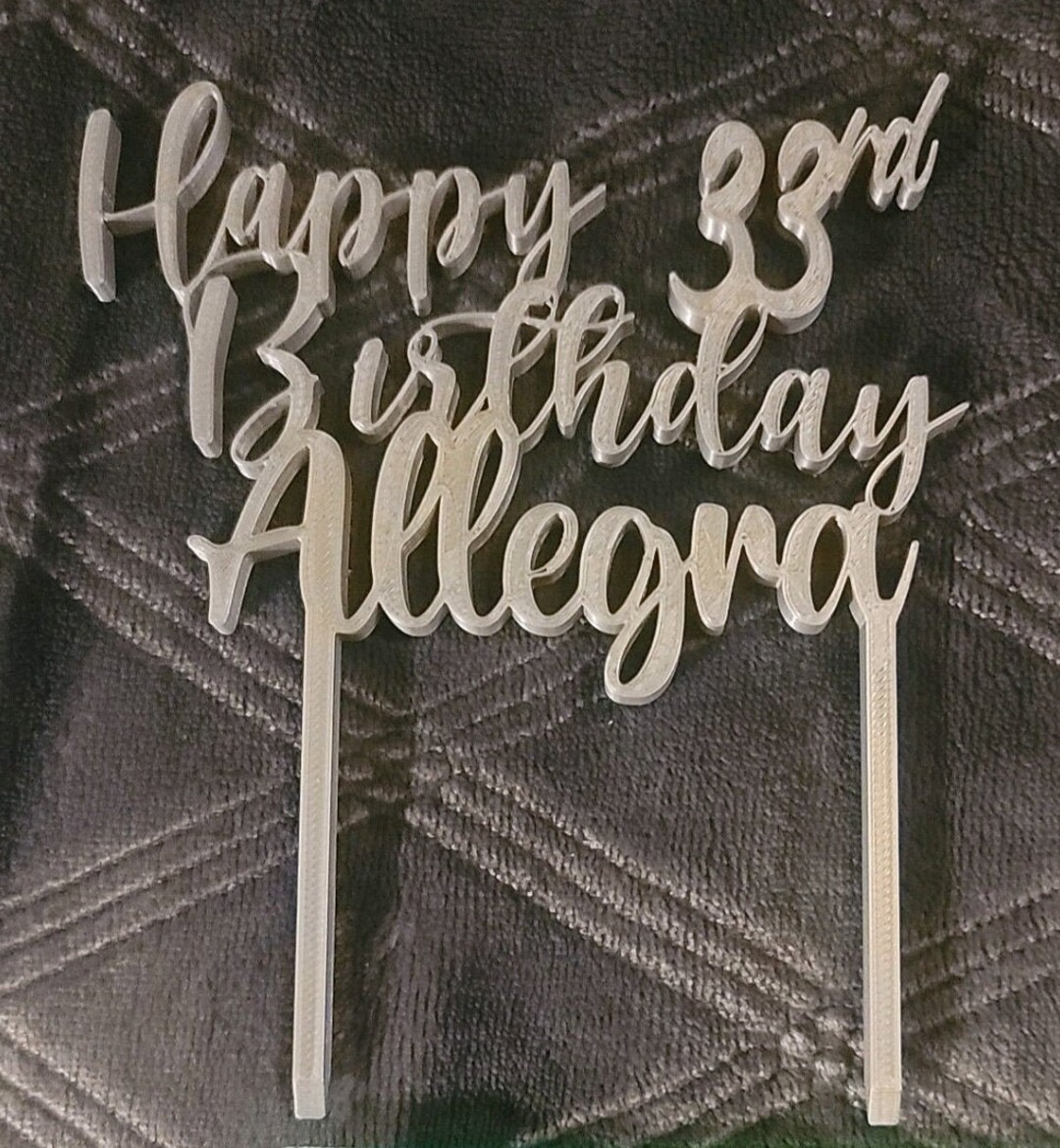 3D Cake Topper - Custom - Etsy