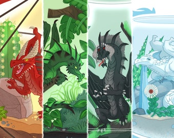 Terrarium Dragons 6x8 Art Prints