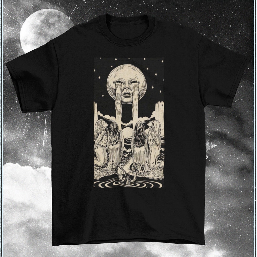The Moon Witchcraft Shirt, Black Metal Shirt, Goth Shirt, Goth Clothing