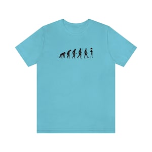 Human/Alien Evolution Unisex jersey T-shirt met korte mouwen