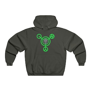 Crop Circle Alien Gear Men&#39;s NUBLEND® Hooded Sweatshirt