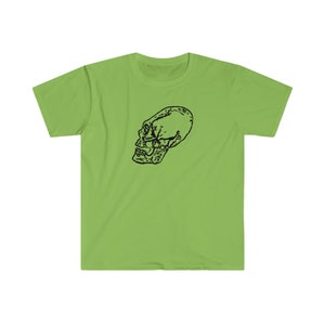 Längliches Skull Alien Gear Unisex Softstyle T-Shirt