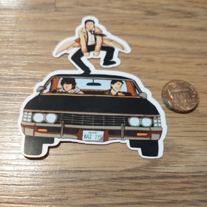 Supernatural Dean and Sam Winchester and Castile sticker anime style graphic