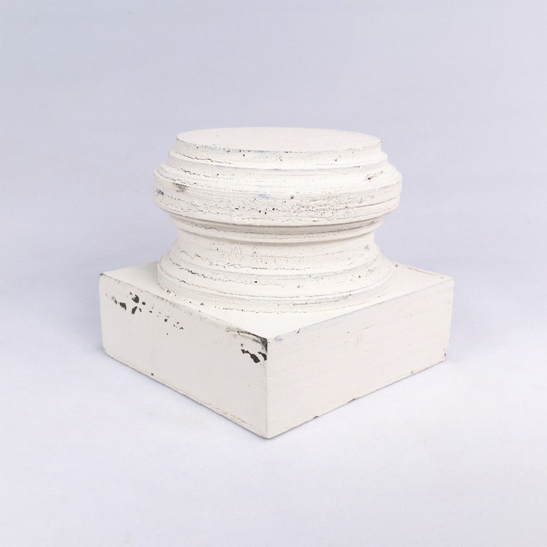 Farmhouse Pedestal Candle Holder Riser Home Accent Etsy