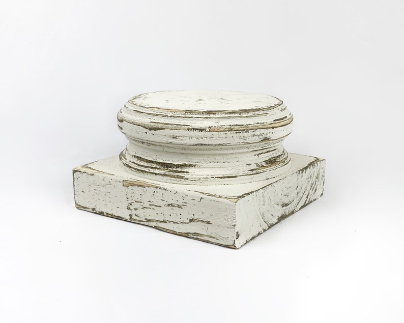 Farmhouse Pedestal Candle Holder Riser Home Accent Etsy