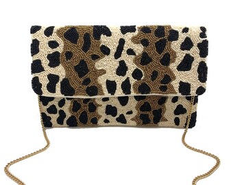 Cheetah clutch purse sale