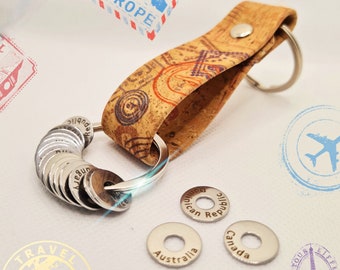 Keychain - Passport Edition + Country Rings