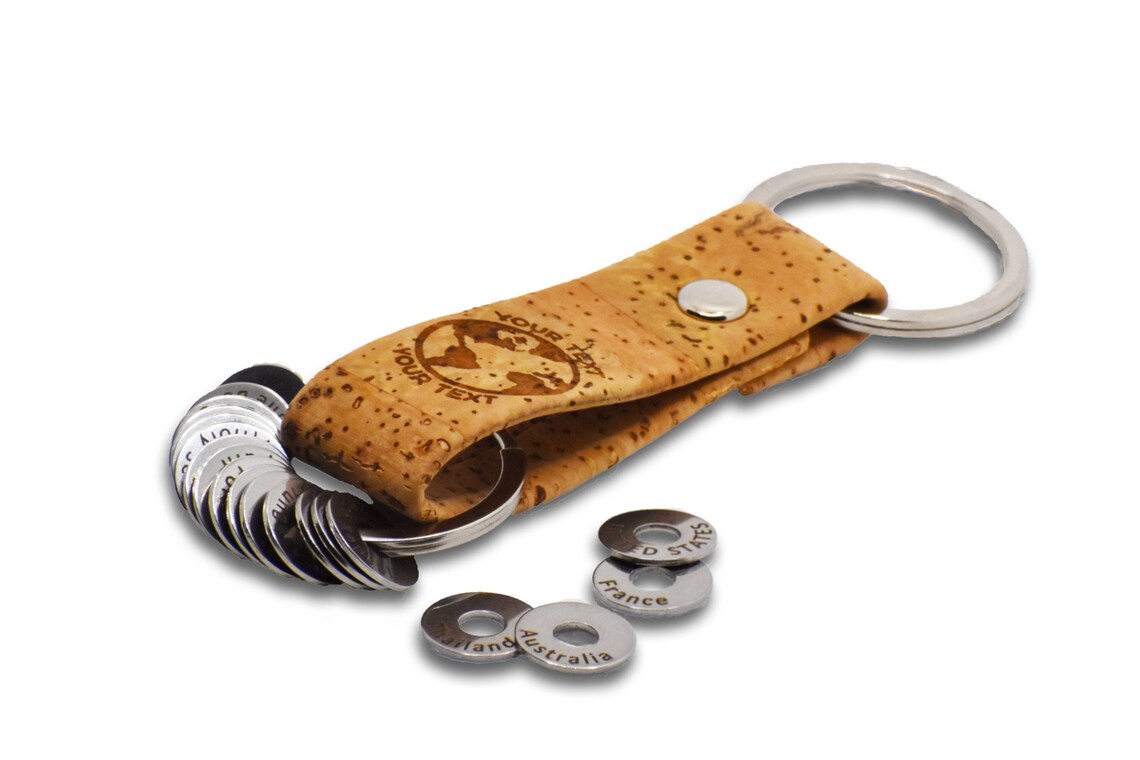 World Keychain Country Rings Bundle Etsy