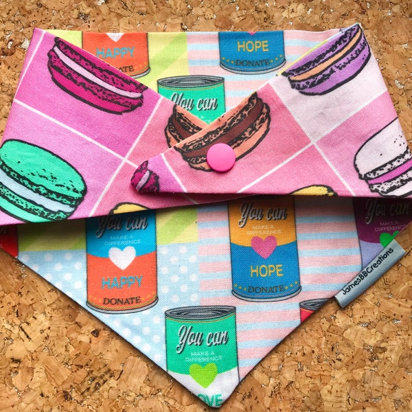 Macaroon/Tin Can reversible bandana