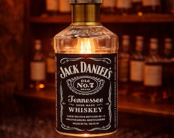 Jack Daniels Liquor Bottle. LED Battery Operated Lights. Multiple