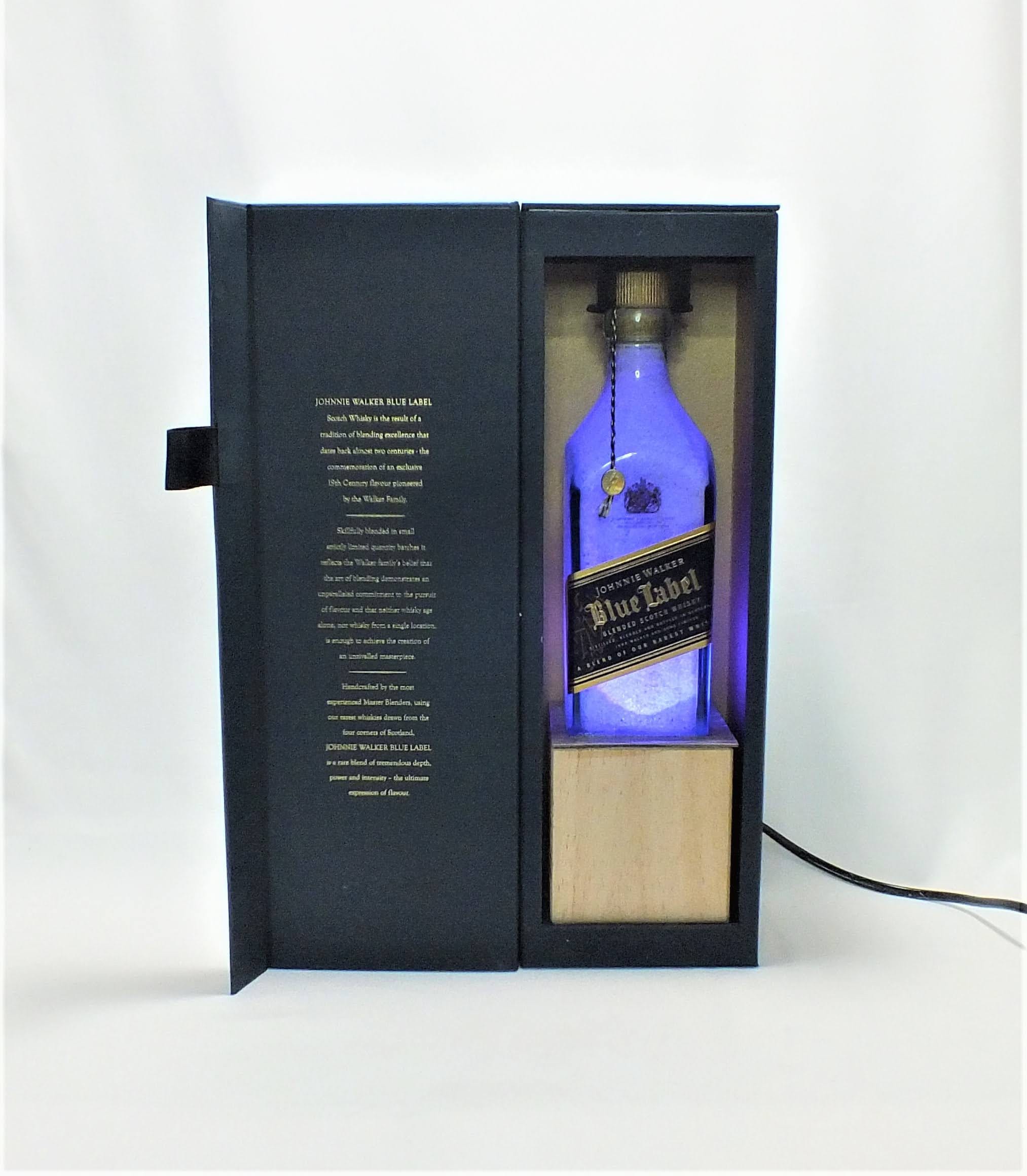 Johnnie Walker Blue Label Lamp, Color Changing Bottle, Remote