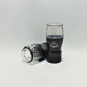 Jack Daniel&#39;s Shot Glass, Shot Glass, Cut Bottle Shot Glass, Tennessee Whiskey Bottle Shot Glass, Jack Daniel&#39;s Gifts