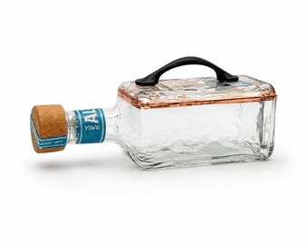 Altos Tequila Bottle Jewelry Box, Candy Caddy, Catch-all Dish