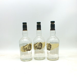 Empty Buffalo Trace Bourbon Bottle, Upcycled, Recycled, 1, 2 or 3 bottles  Distillery