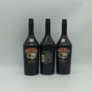 Bailey&#39;s Empty Bottle, Upcycled, Recycled, 1, 2 or 3 bottles - Baileys Irish Cream