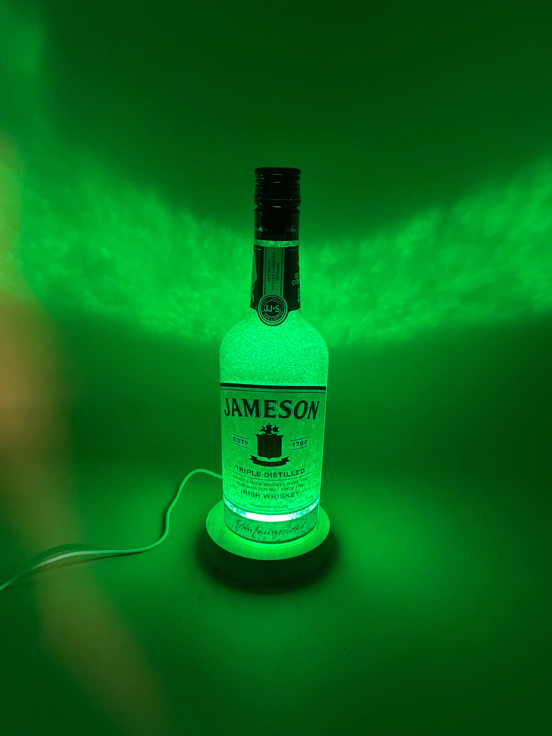 Jameson Whisky Lamp, Color Changing Bottle, Remote Control, Bar 