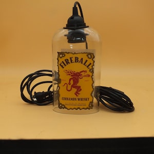 Fireball Whisky Hanging Light, Lamp, Light Fixture, Frankfort KY, Cut ...