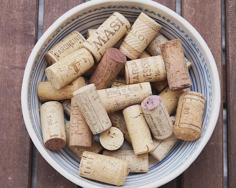Pre-Cut Wine Cork - Wall decor - Cork Boards - Halves of corks used for Crafts - Red and White Wine Corks - No Synthetic corks