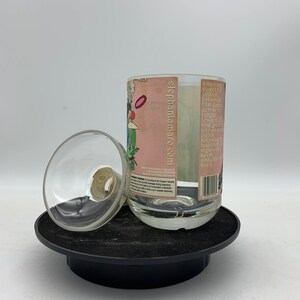 See The Elephant AMARO Candle, Scented Soy Wax, Choose your fragrance, Vase & lid Cut Liquor Bottle, Many Scents, Gift, Upcycled, Recycled