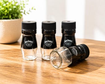Jack Daniel's Shot Glass, Shot Glass, Cut Bottle Shot Glass, Tennessee Whiskey Bottle Shot Glass, Jack Daniel's Gifts