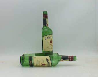Jameson Irish Whiskey Planter, Bottle Cut Lengthwise, Liquor, Crafts, Serving dish, Planter, Indoor Plant, Succulent Glass Terrarium, Whisky