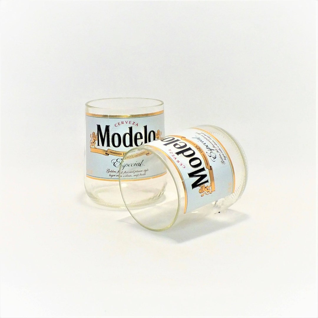 Modelo Beer Glass, Drinking Glass, Cut Bottle Glass, Beer Bottle Glass