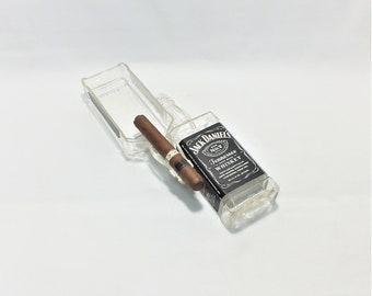 Jack Daniels Ash Tray, Cut Bottle Ashtray,  Whiskey Bottle Ashtray, Tennessee Whiskey, Gifts under 50, Whisky Gift, Jack and coke