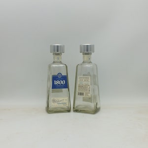 Empty 1800 Tequila Bottle, Upcycled, Recycled, 1, 2 or 3 bottles  Distillery Whisky