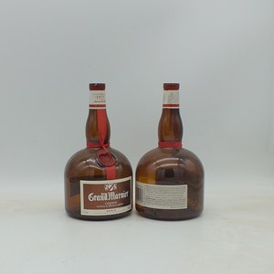Empty Grand Marnier Bottle, Upcycled, Recycled, 1, 2 or 3 bottles  Distillery, grandma