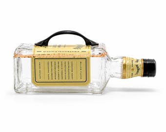Jack Daniels Honey Whiskey Box, Jewelry Box, Candy Caddy, Cut Bottle, Catch it all, Tennessee Whisky