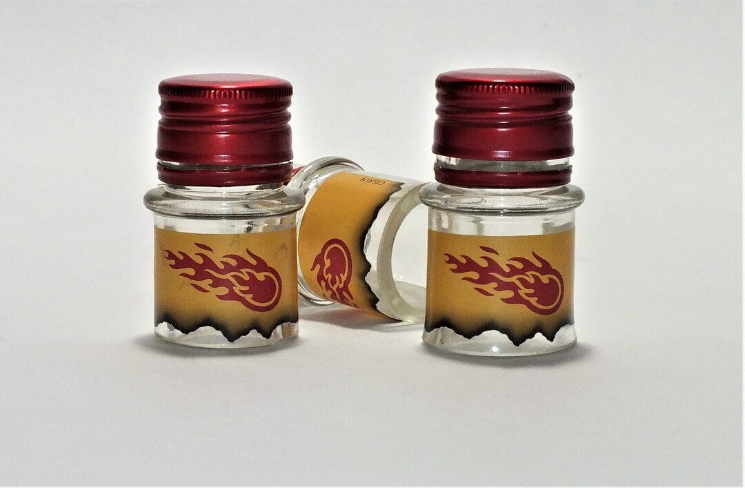 Fireball Shotclass Fireball Shot Glass, Upcycled Liquor Bottle, Cinnamon Whisky Gift - Etsy
