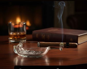 Blantons Bourbon Ashtray, Cut Bottle Ashtray,  Whiskey Ash tray, Straight Whiskey Gifts under 50, Whisky Gift, Bourbon Gift, Blanton&#39;s