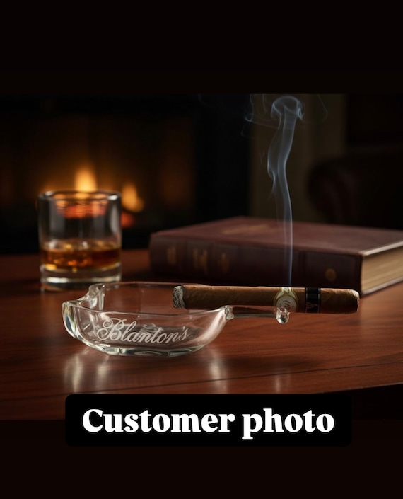 Blantons Bourbon Ashtray, Cut Bottle Ashtray,  Whiskey Ash tray, Straight Whiskey Gifts under 50, Whisky Gift, Bourbon Gift, Blanton's
