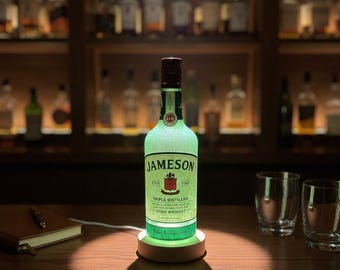 Jameson Whisky Bottle Lamp, Color Changing LED Bar Light, Remote Controller