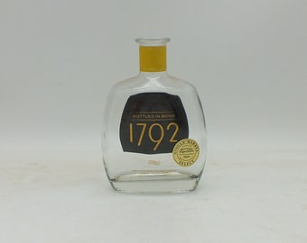 Empty 750ml 1792 Bottled In Bond Bourbon Liquor Bottle, Upcycled, Recycled, 1, 2 or 3 bottles