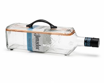 Jimador Tequila Box, Jewelry Box, Candy Caddy, Cut Bottle, Catch it all, Tequila Gifts, Blanco Jalisco
