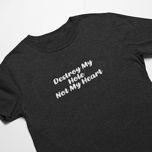 Destroy My Hole, Not My Heart -  Jersey Short Sleeve Tee