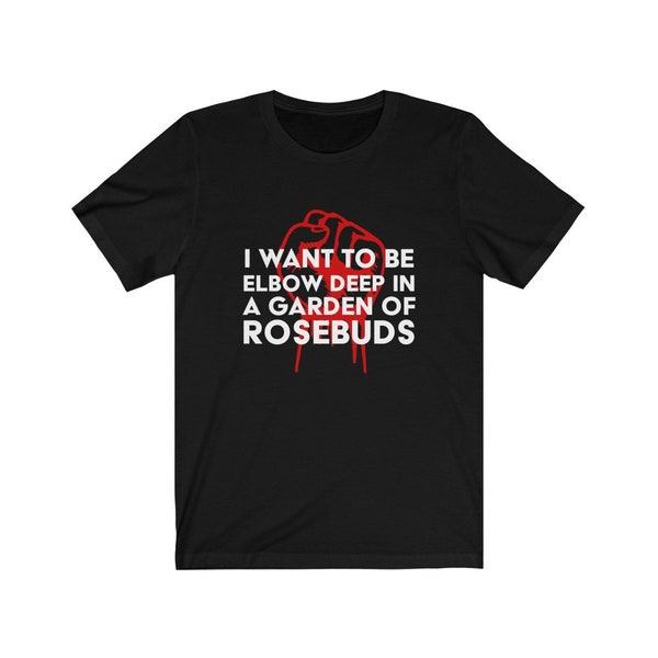 Rosebud Garden Jersey T-shirt met korte mouwen
