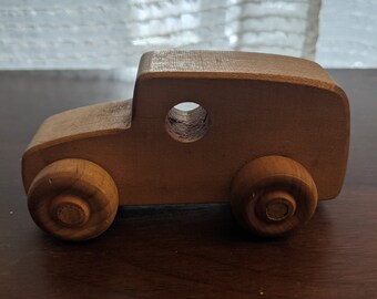 Vintage Wooden Car Etsy