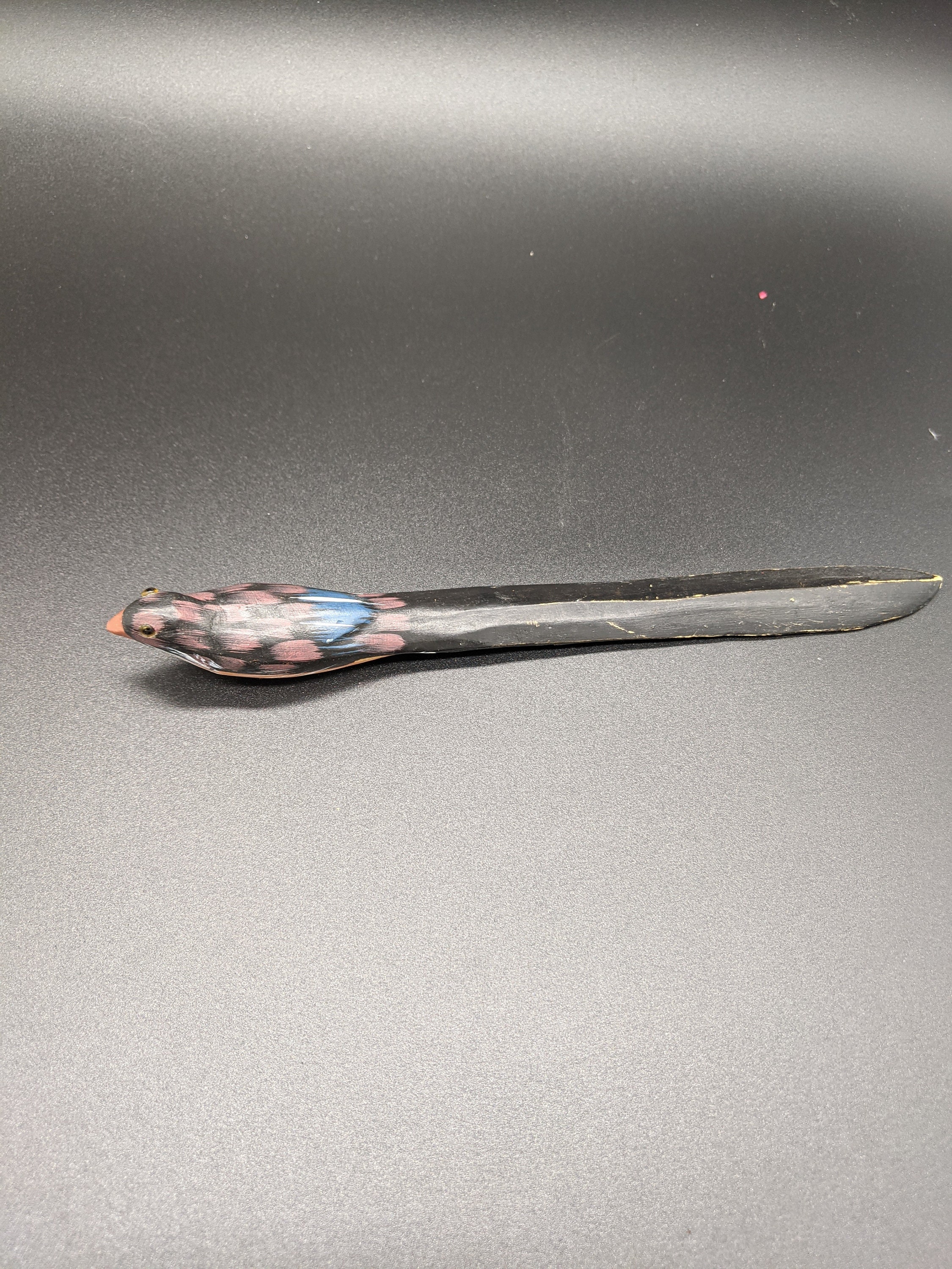 Carved wooden bird letter opener Etsy