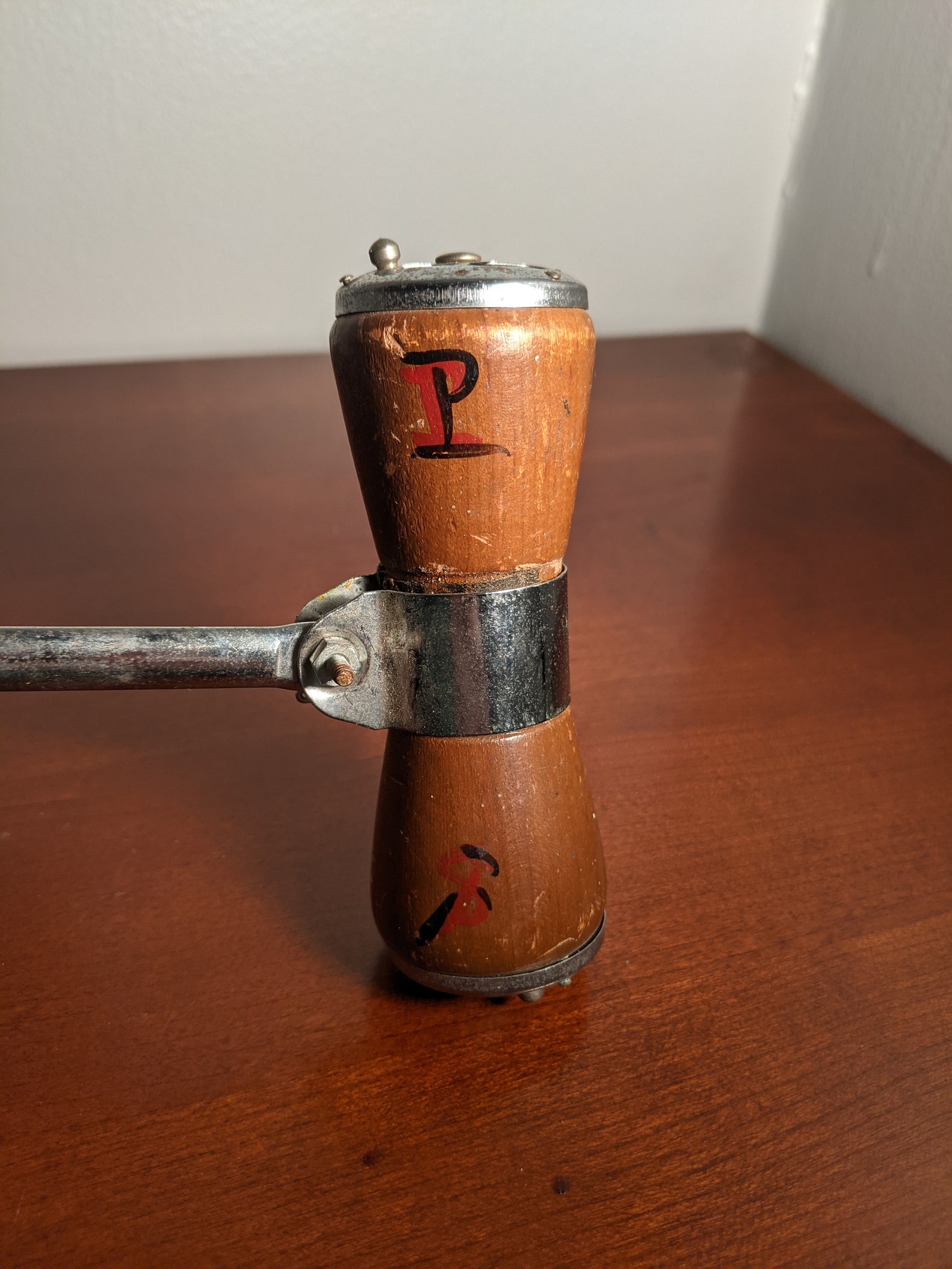 Vintage Wooden Handle Salt and Pepper Shakers for Barbeque/ Etsy