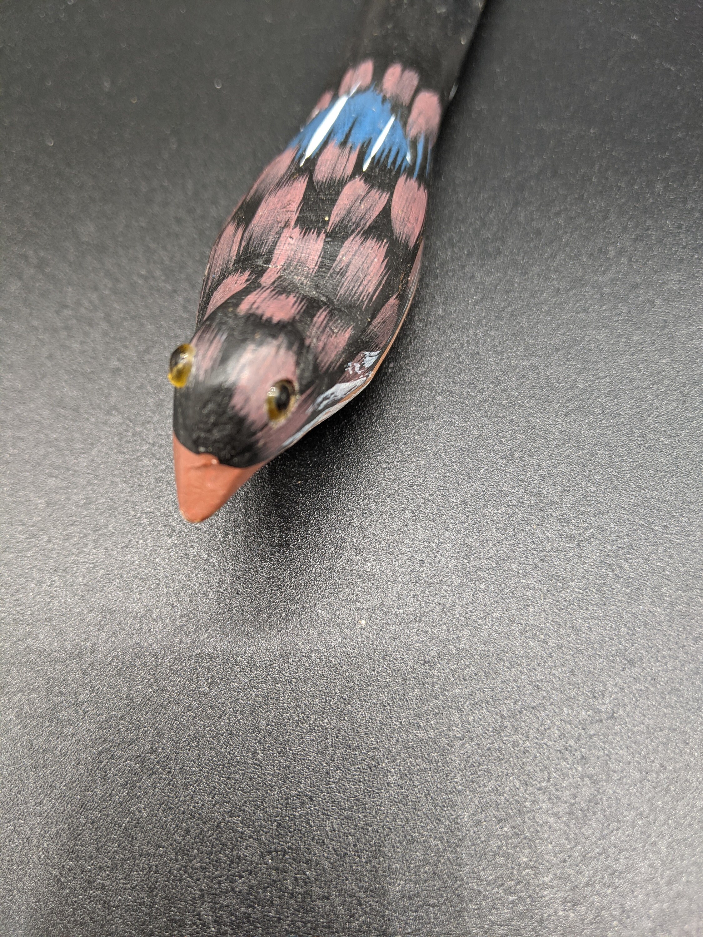 Carved wooden bird letter opener Etsy