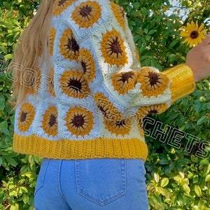 Sunflower Cardigan Crochet Pattern image 1