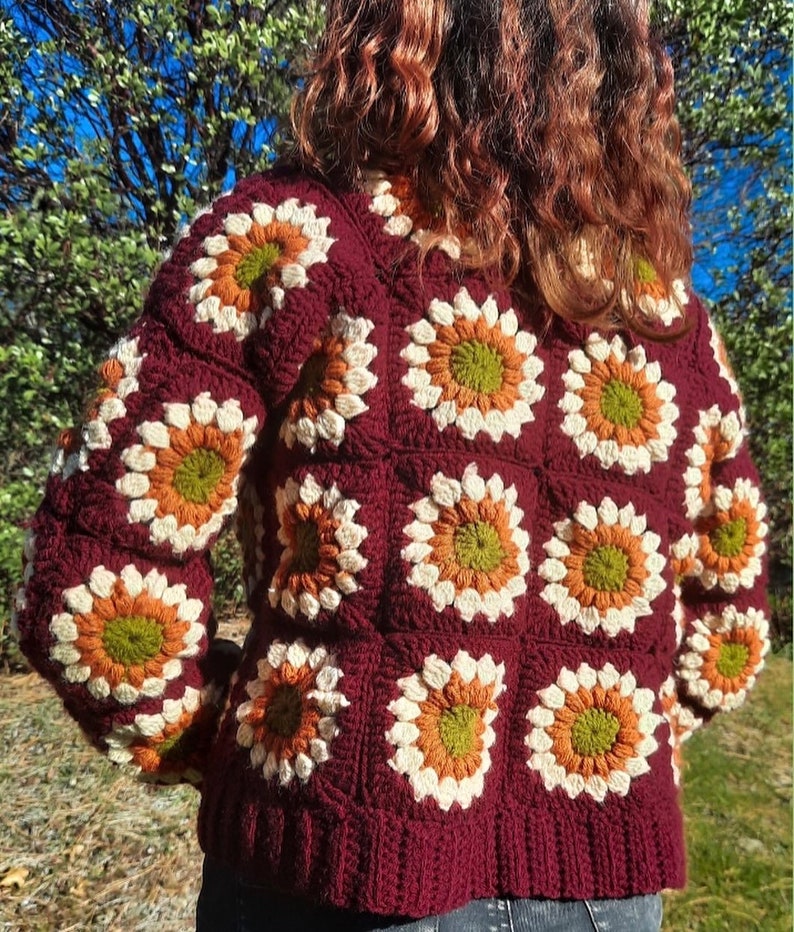 Sunflower Cardigan Crochet Pattern image 4