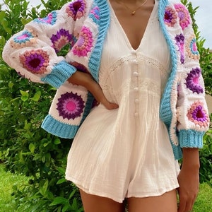 Sunflower Cardigan Crochet Pattern image 5