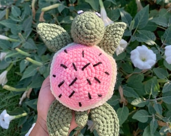 Watermelon Turtle Crochet Pattern