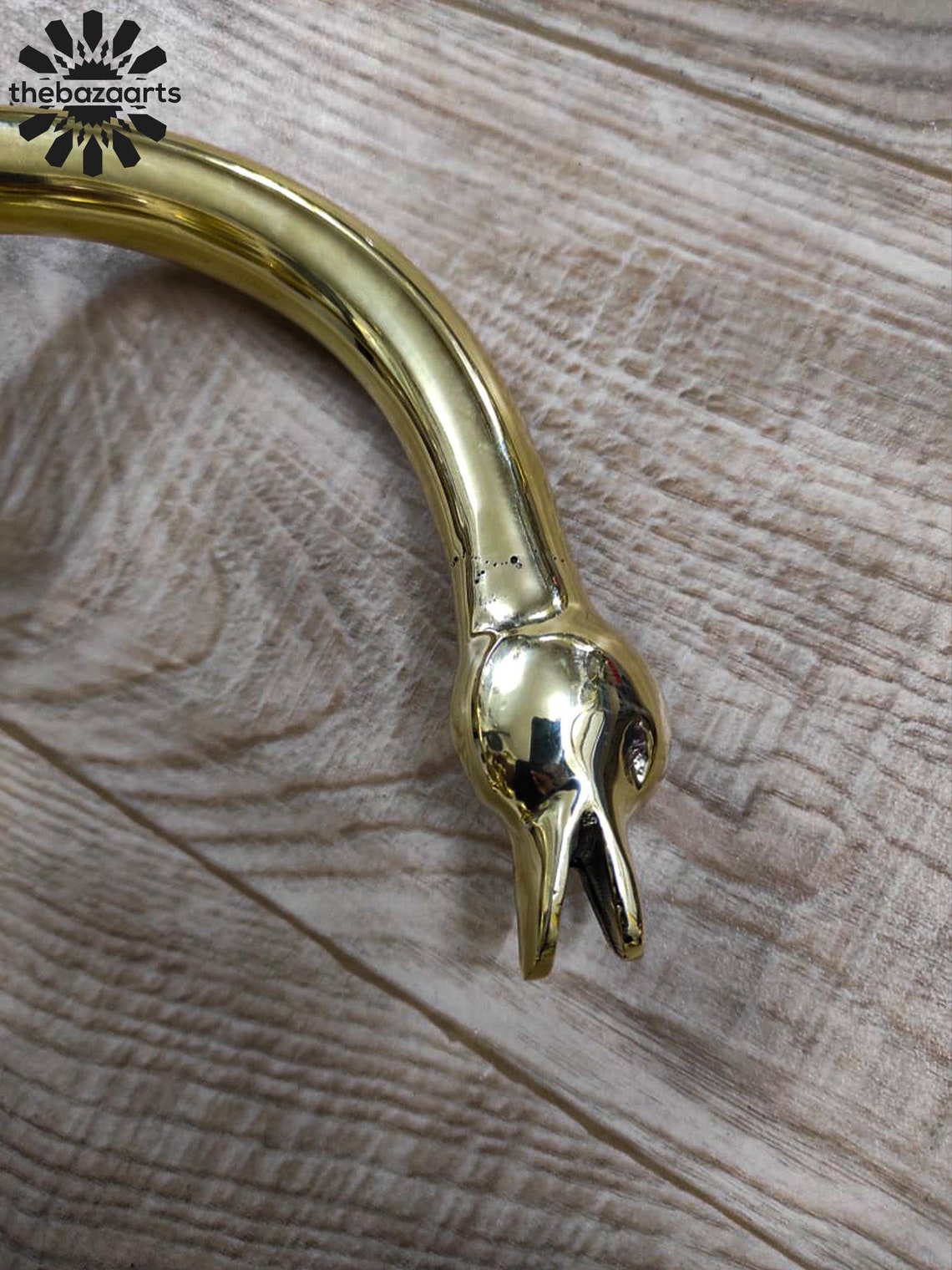 Cisne cuello de cisne grifo sólido latón-latón puente cocina | Etsy