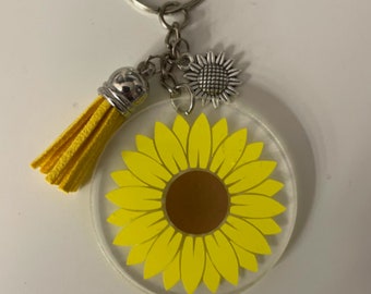 Download Svg Digital Download Sunflower Keychain Outline Etsy